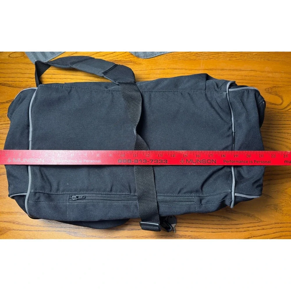 JanSport NFL Network 39L Duffel Bag-Black Canvas, Sports Gym w/Lock, Medium